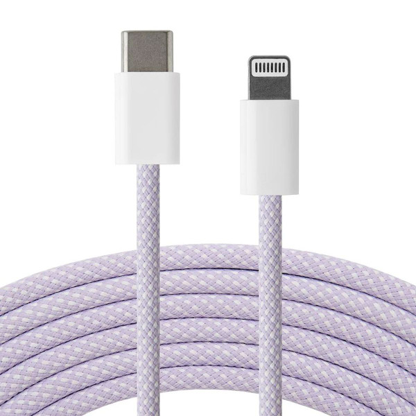 Braided USB-C to Lightning Cable for Apple Devices product image