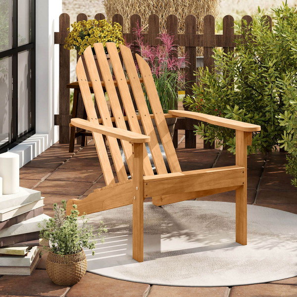 Patio Adirondack Chair with 103° Reclined Backrest product image