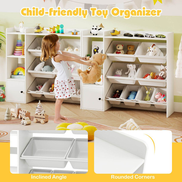 Kids' Wooden Toy Storage and Bookshelf product image