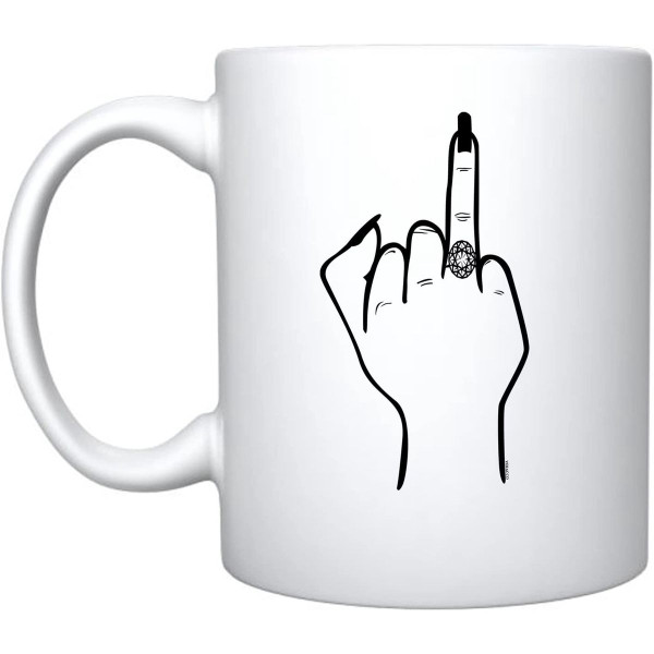 Engagement Ring Finger Coffee Mug  product image