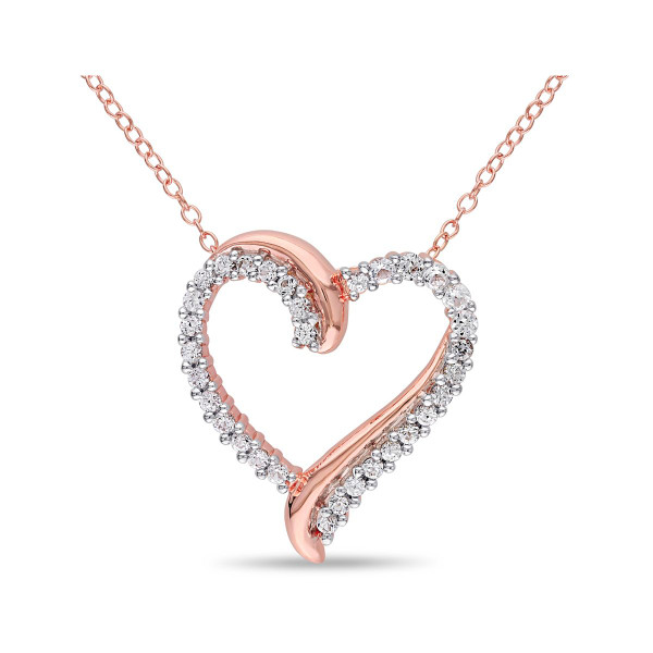 3/4 Carat (ctw) Lab-Created White Sapphire Pendant Necklace  product image