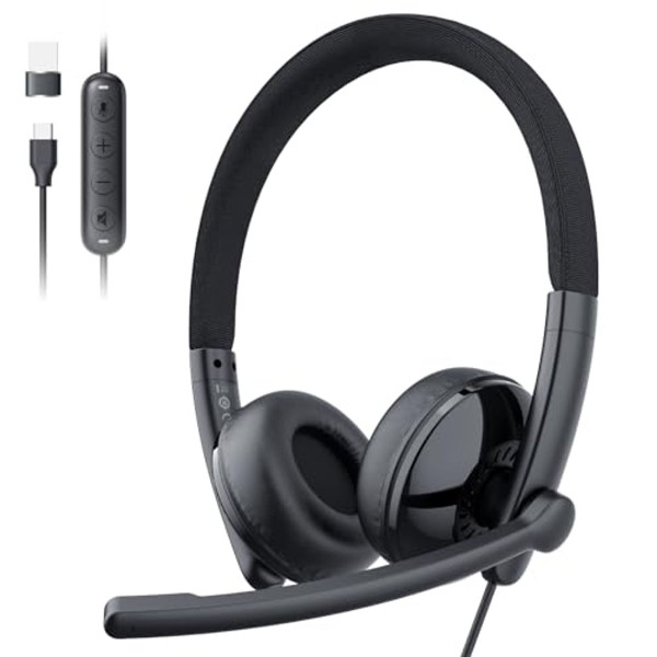 Emeet Wired On-Ear Computer Headset product image