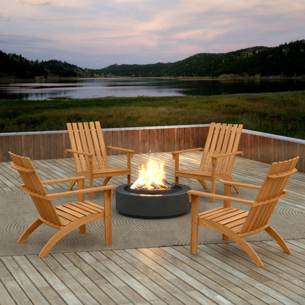 Patio Adirondack Chair with 100° Reclined Backrest product image