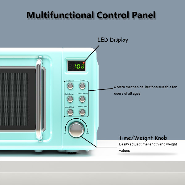Retro Countertop Microwave Oven product image