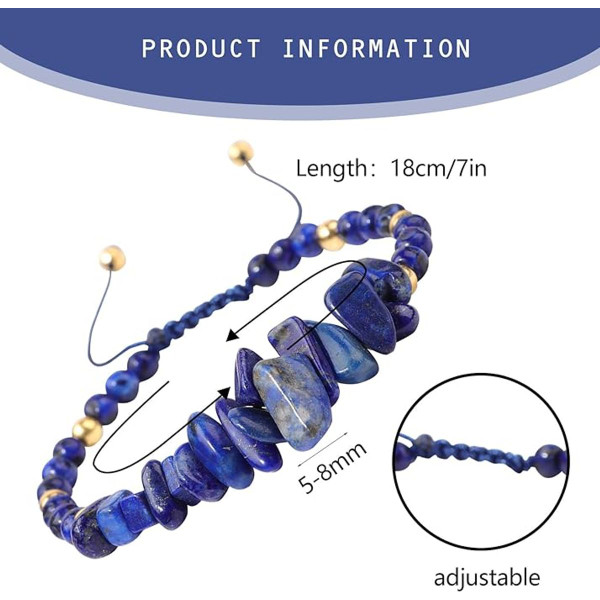 Healing Crystal Bracelet with Natural Stones product image