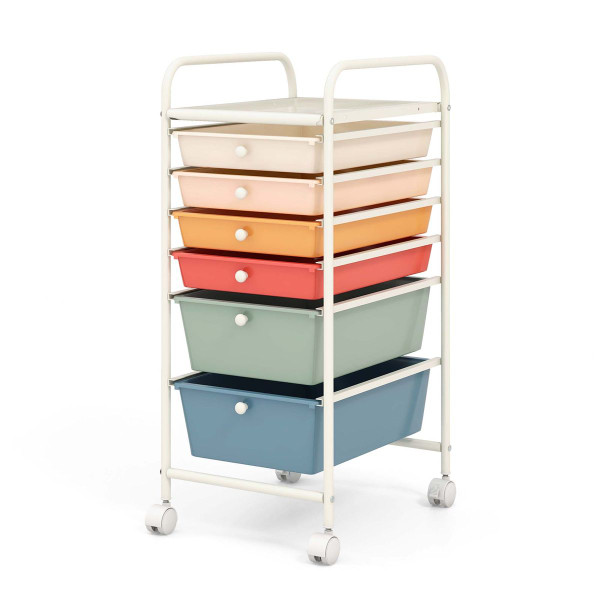 6 Drawer Rolling Storage Cart product image