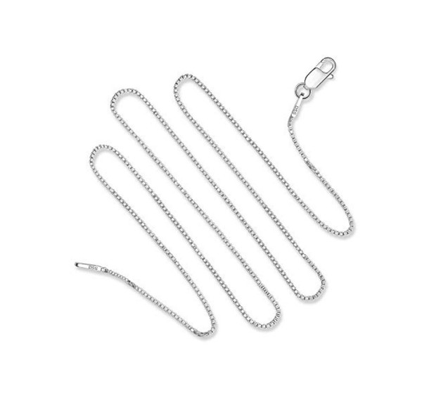 Sterling Silver Box Chain - Choose 16" - 22" Lengths product image