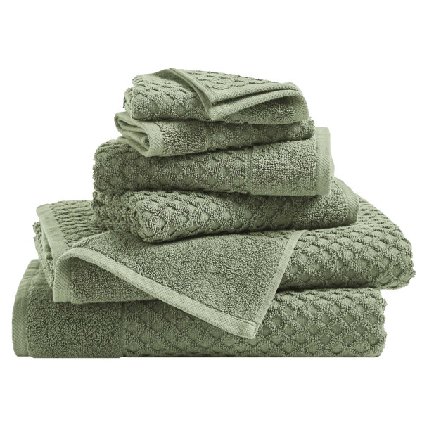 Waffle Diamond Bath Towels (2, 4, or 6-Pack) product image
