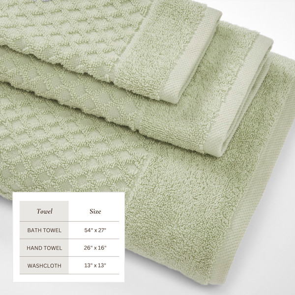 Waffle Diamond Bath Towels (2, 4, or 6-Pack) product image