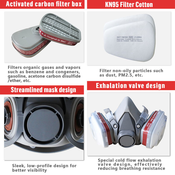 7 In 1 Half Face Filter Mask (2-Pack) product image