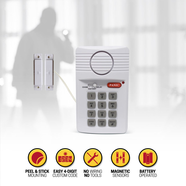 ZeroDark Door Keypad & Window Security Alarm product image