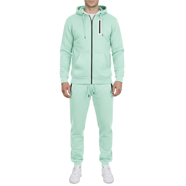 Men’s Fleece-Lined Full-Zip Hoodie & Jogger Set product image