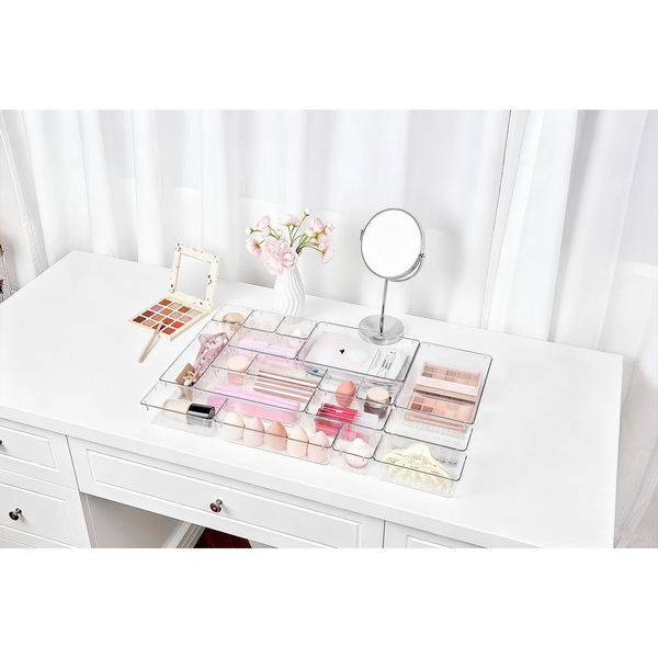 Clear Plastic Drawer Organizer Set (25 pieces) product image