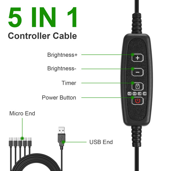 Seed Starter Tray with Grow Light (5-Pack) product image