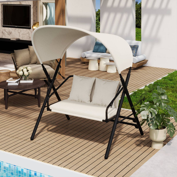 Outdoor 2-Seat Porch Swing with Canopy product image