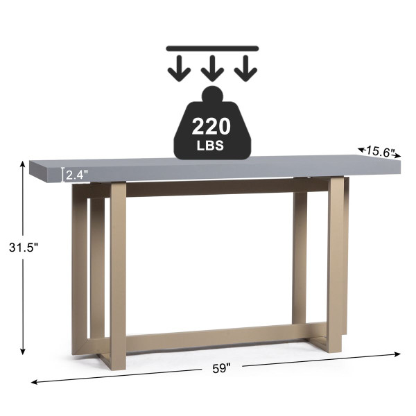 59” Heavy-Duty Modern Console Table product image