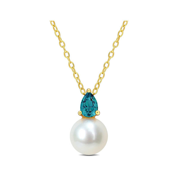 8.5-9mm Freshwater Drop Pearl Pendant Necklace product image