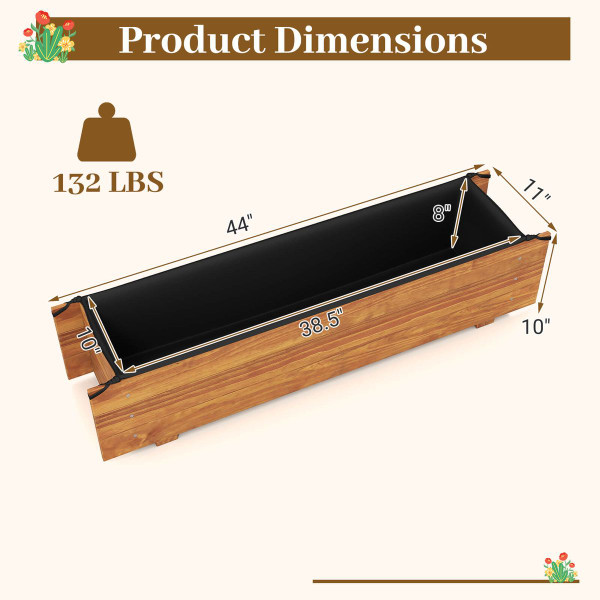 Wooden Raised Garden Bed with Drainage Holes product image