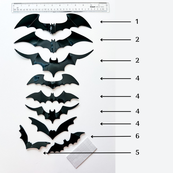 Bats, Ghosts, and Spider Stickers (16-, 19-, or 32-Piece Set) product image
