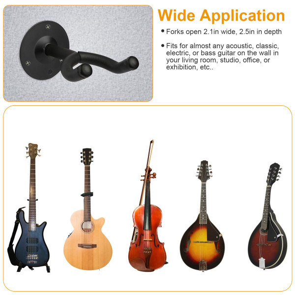 Padded Steel Wall Mount Guitar Holder product image