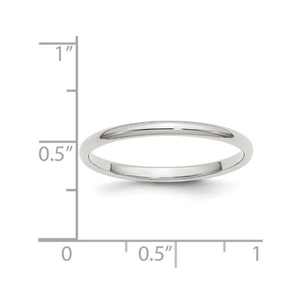 Women's Wedding Band Ring in Sterling Silver (2mm) product image