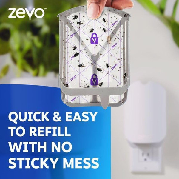 Zevo Plug-in Flying Insect Trap & Refill Cartridge (2-Pack) product image