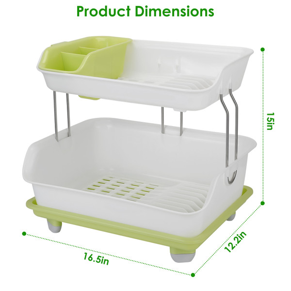 NewHome™ 2-Tier Dish Drying Rack product image