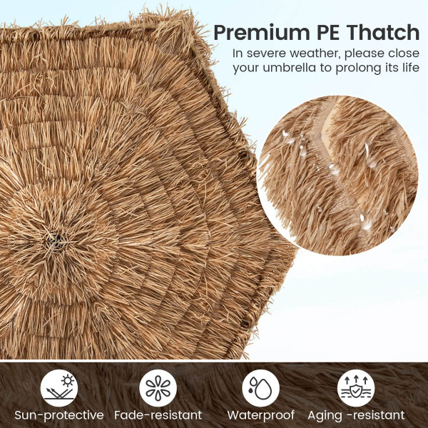 Cantilever Hula Tiki Thatch Patio Umbrella product image