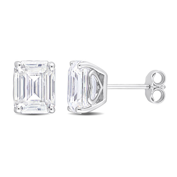 4.80 Carat (ctw) Synthetic Moissanite Emerald-Cut Solitaire Stud Earrings product image
