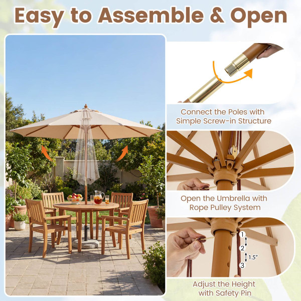 Adjustable Height Patio Umbrella  product image