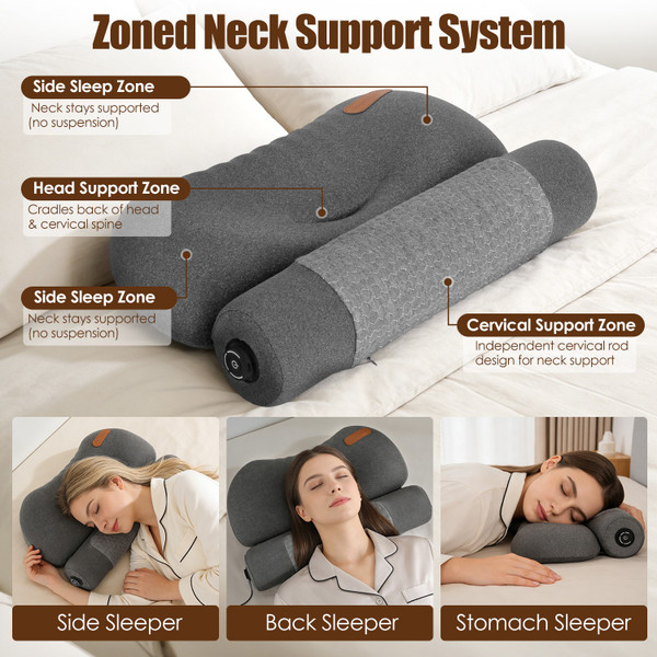 Heated Neck Pillow with Eye Mask product image