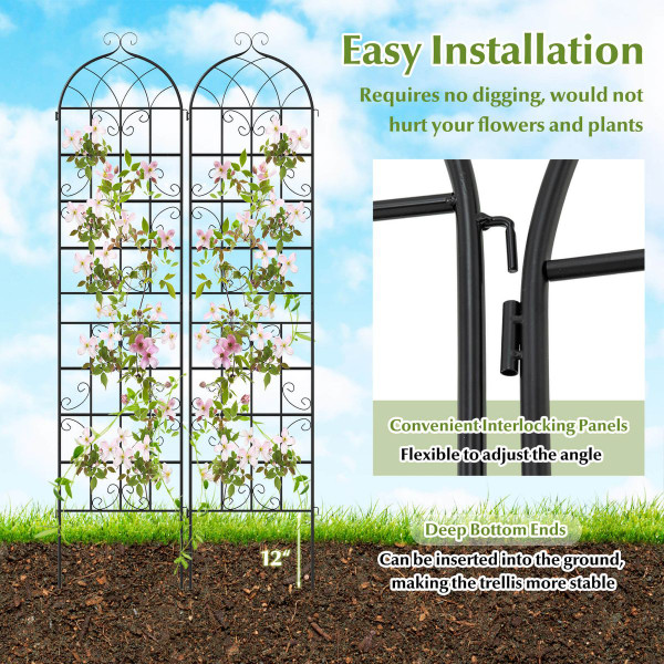 Heavy-Duty Metal Garden Trellis (2 or 4-Pack) product image