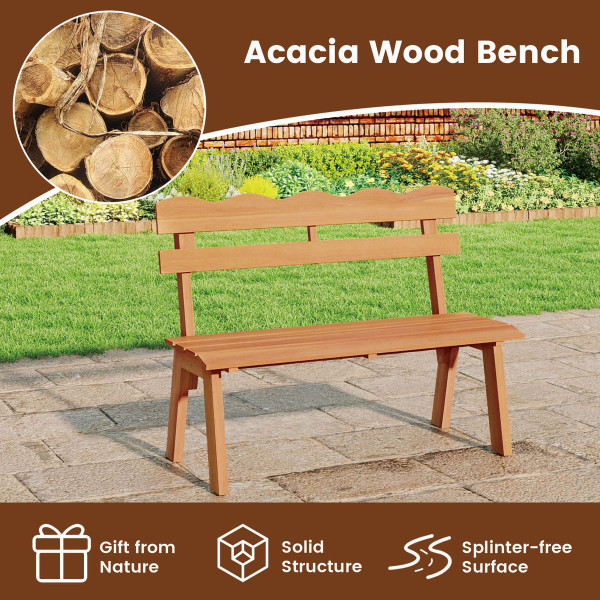  Outdoor Acacia Wood Bench  product image