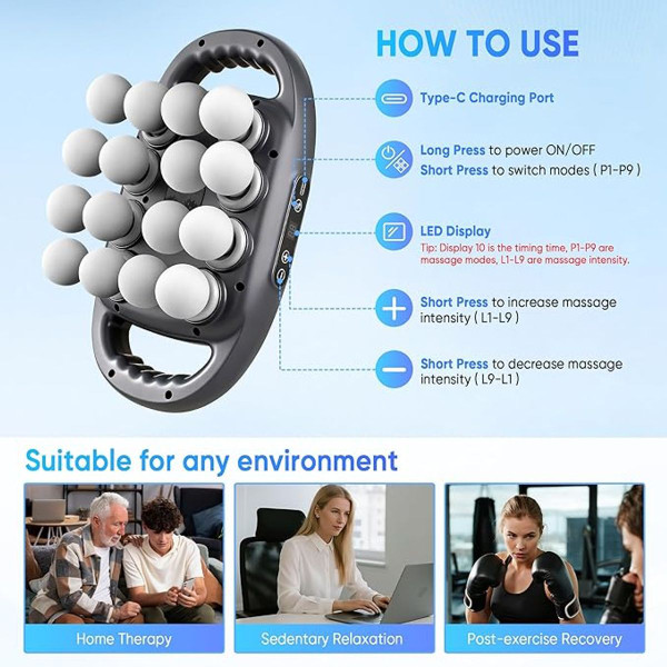 16-Head Electric Massage Tool product image
