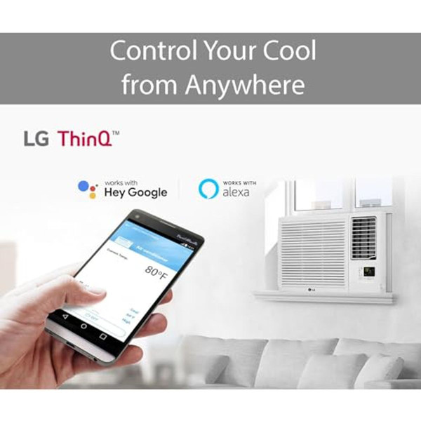 LG 23,000 BTU / 12,000 BTU Smart Wi-Fi Enabled Window AC (Cool / Heat) product image