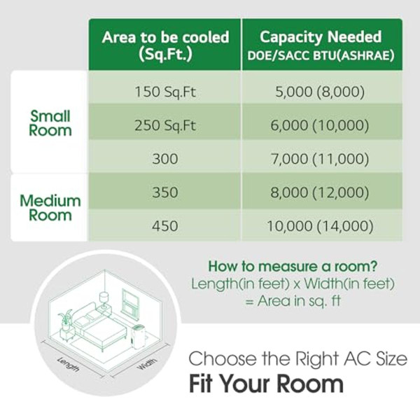 LG 6,000 BTU 115V Portable Air Conditioner product image