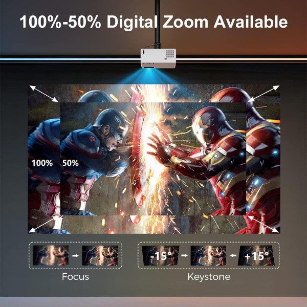 FUDONI Bluetooth Projector product image