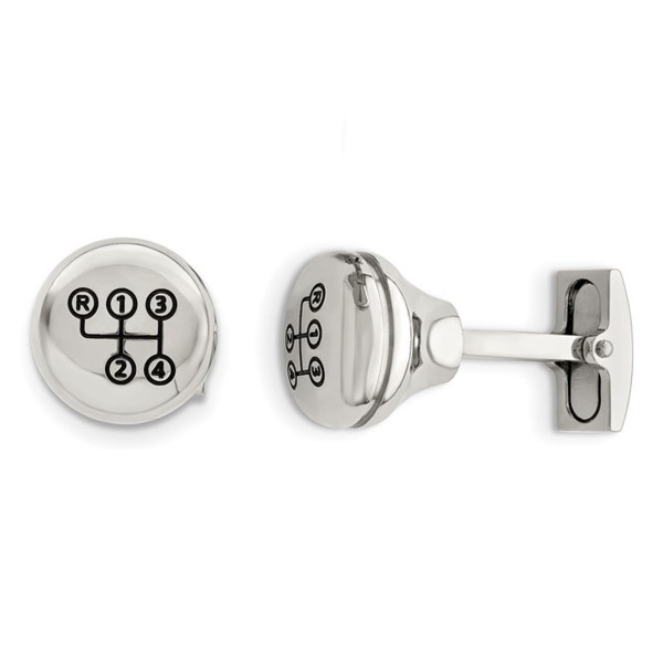 Polished Enameled Stick Shift Cufflinks  product image