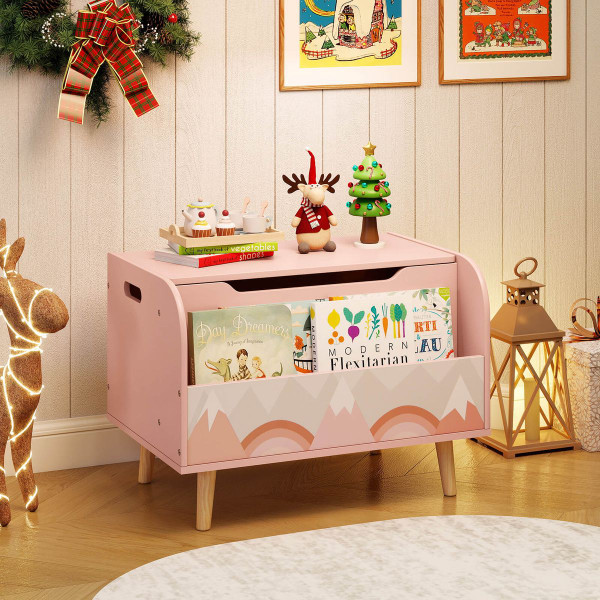 Kids  Wooden Toy Box  with  Bookcase product image