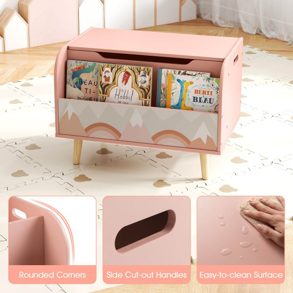Kids  Wooden Toy Box  with  Bookcase product image