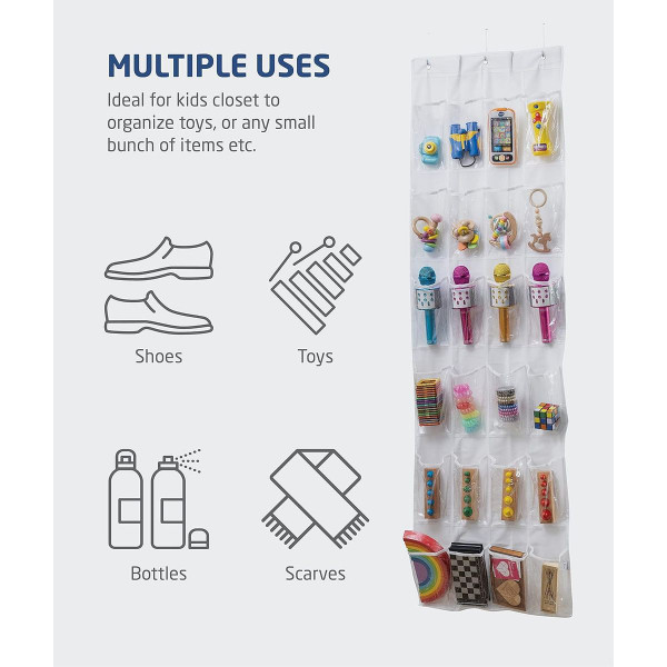 24 Pocket Over the Door Shoe Organizer product image