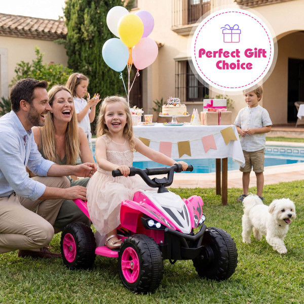 12V Quad 4 Wheeler Ride-On Toy with Wireless Connection and USB Port product image