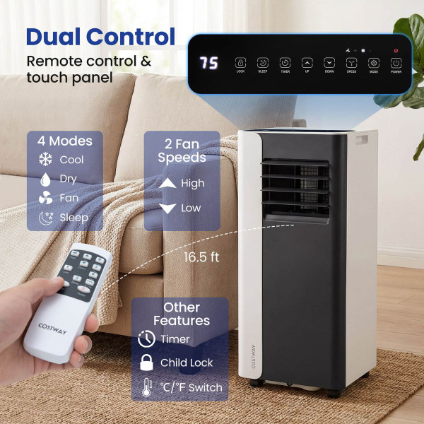 3 in 1 Portable Air Conditioner with 4 Modes and Adjustable Blades product image