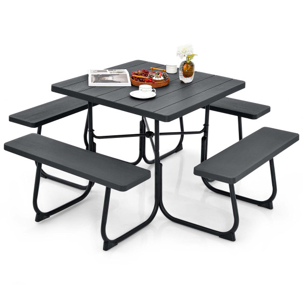 Outdoor Square Picnic Table and Bench Set product image