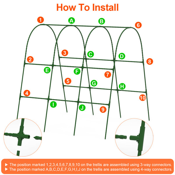 Garden Arch Trellis for Raised Garden Beds product image