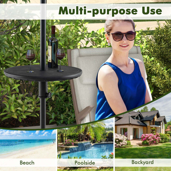 20” Outdoor Adjustable Umbrella Pole Table product image
