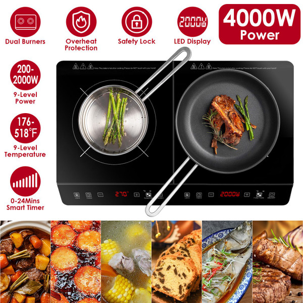 4000W Dual‑Burner Induction Cooktop  product image