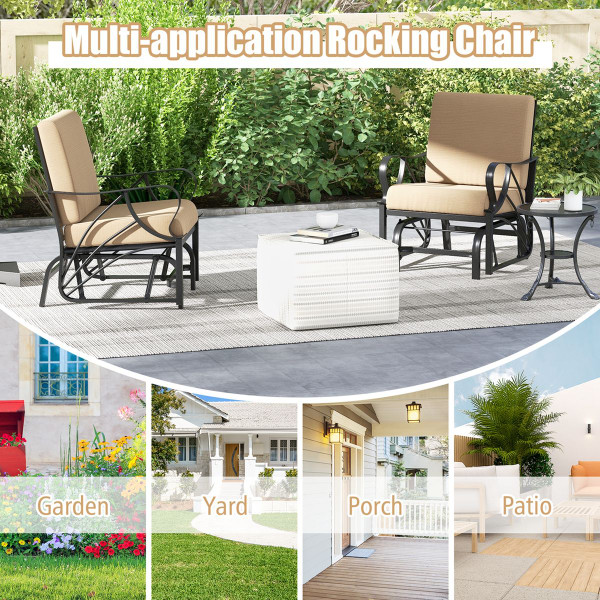 Smooth Gliding Patio Rocking Chair (1- or 2-Pack) product image