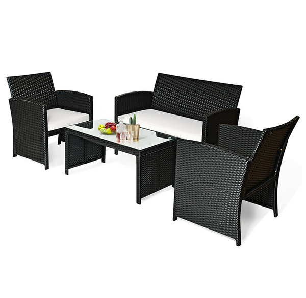 Rattan Outdoor 4-Piece Patio Furniture Set product image