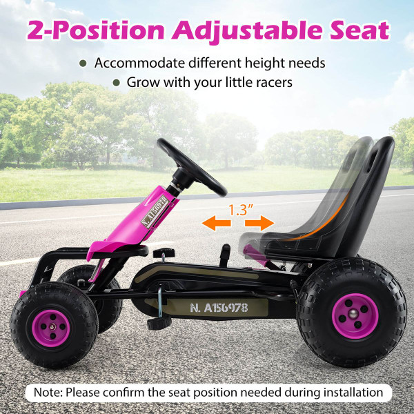 4-Wheel Pedal Go Kart with Safety Hand Brake  product image
